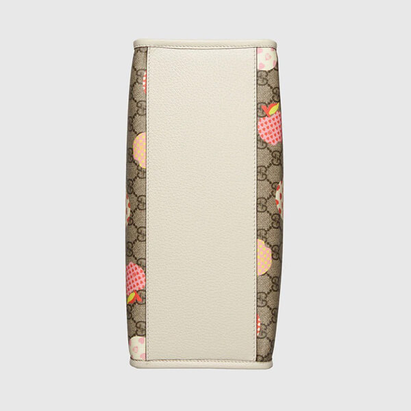 21AWグッチ トートバッグ 偽物 アップル&ハート レポム スモール リンゴ 男女 GG 65998322KFG9799